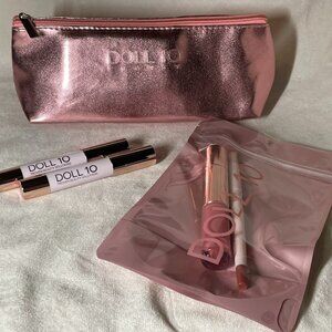 Doll 10 5‑Piece Lip Bundle – Makeup Bag + 2 × “Enjoy Life” Lippies + Lip Genius